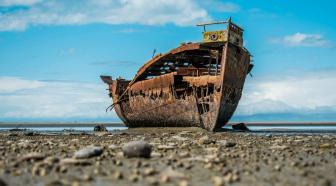 wrecked ship
