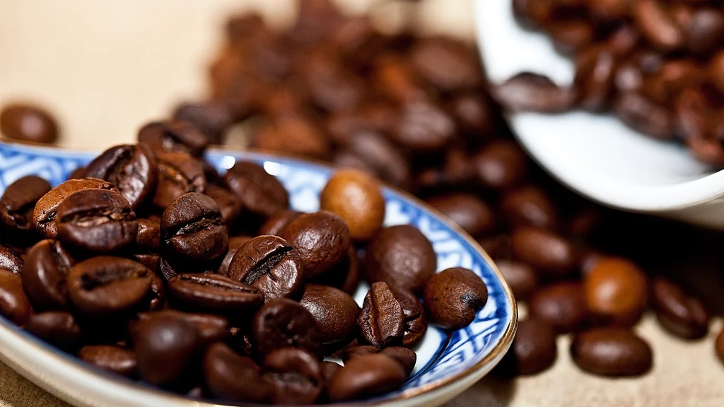 Coffee beans background