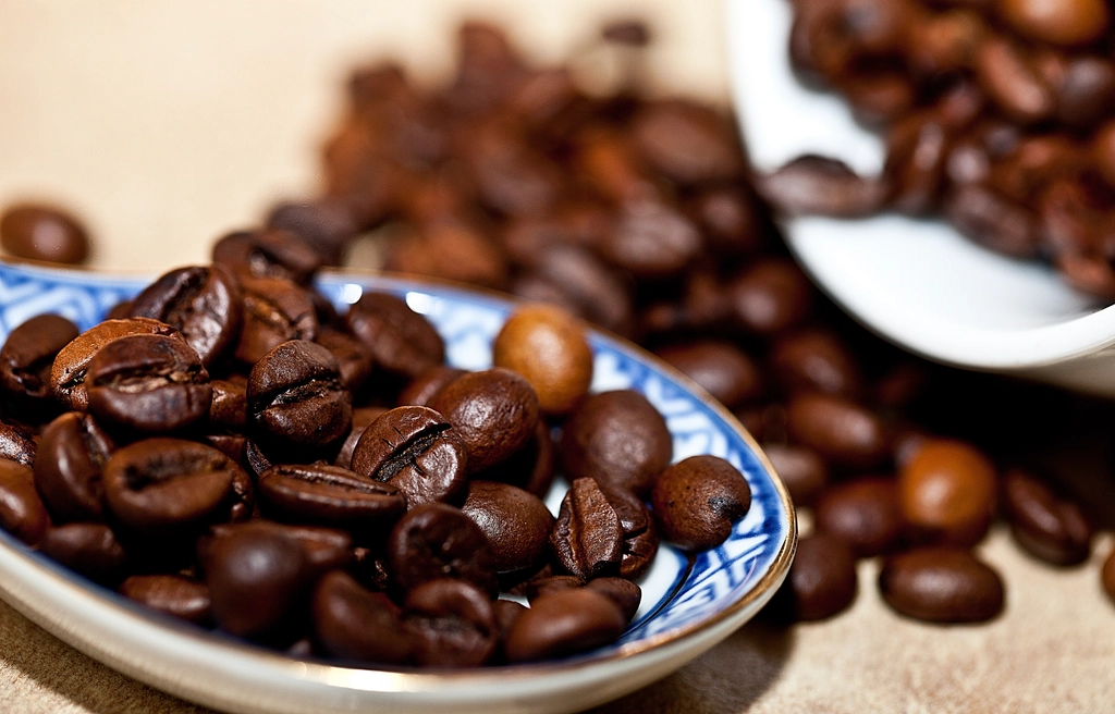 Coffee beans background